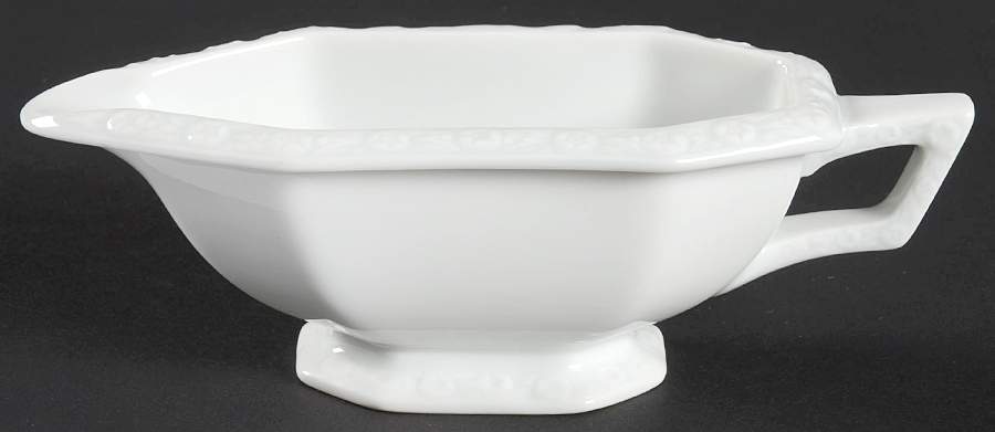 Maria White (12 Sided) Individual Sauce Boat by Rosenthal - Continental-1