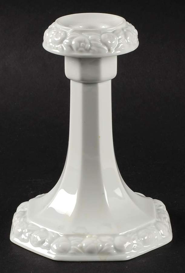 Maria White (12 Sided) Tall Candlestick by Rosenthal - Continental-1