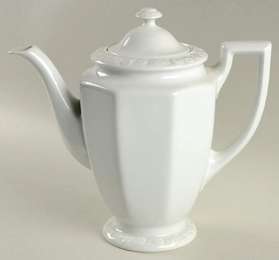 Maria White (12 Sided) Coffee Pot & Lid by Rosenthal - Continental-1
