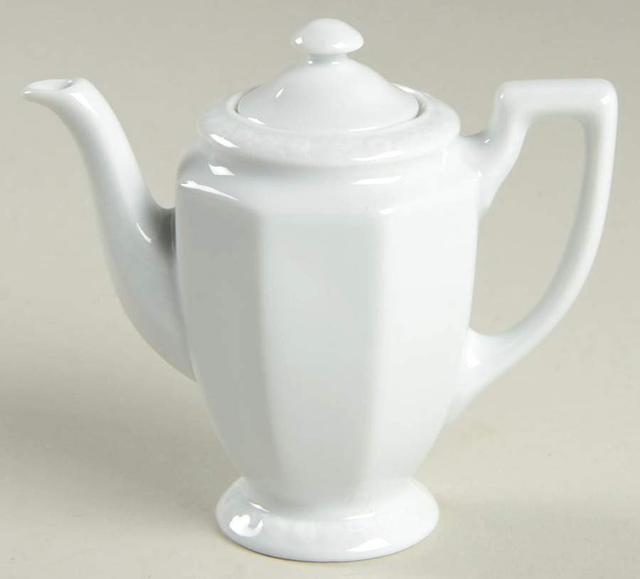 Maria White (12 Sided) Mini Teapot & Lid by Rosenthal - Continental-1