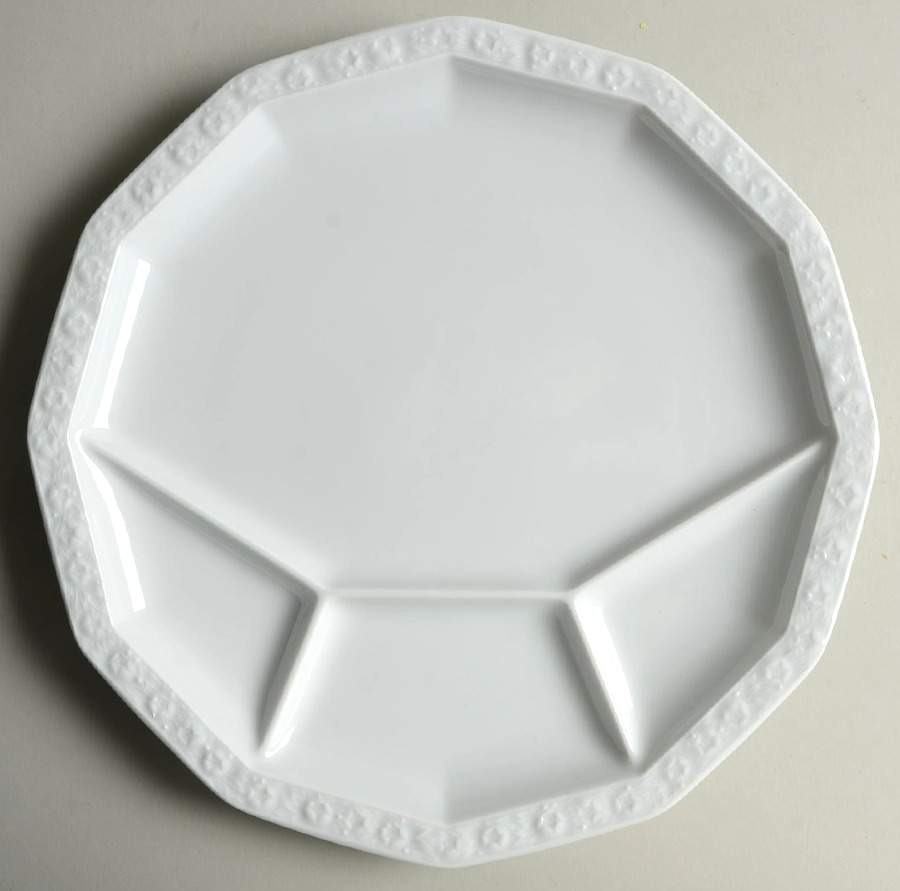 Maria White (12 Sided) Fondue Plate by Rosenthal - Continental-1
