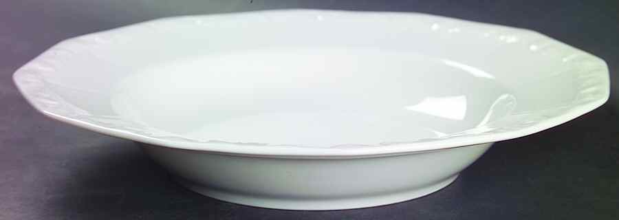 Maria White (12 Sided) Large Rim Soup Bowl by Rosenthal - Continental-1