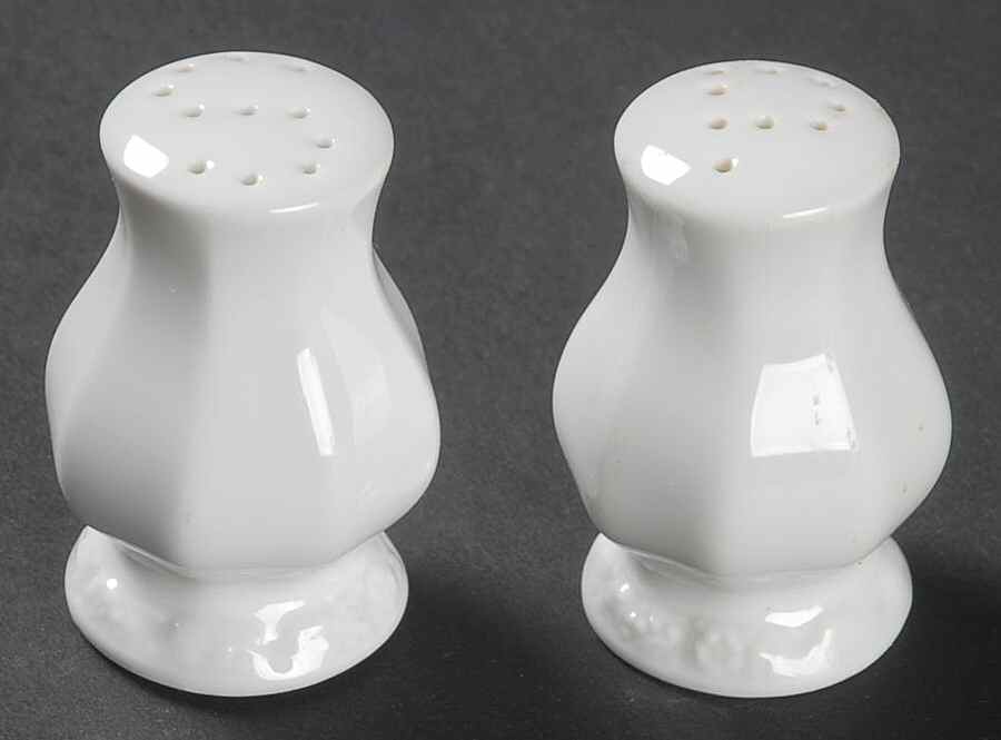 Maria White (12 Sided) Salt & Pepper Set by Rosenthal - Continental-1