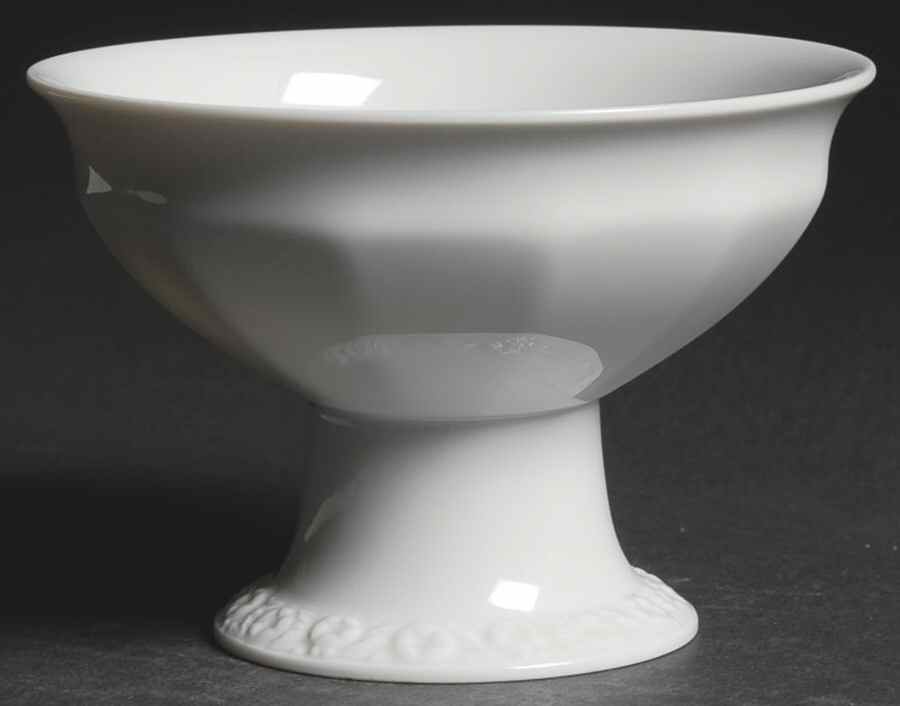Maria White (12 Sided) Footed Dessert Bowl by Rosenthal - Continental-1