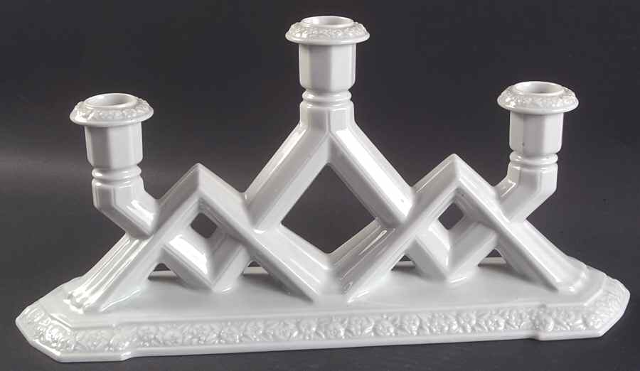 Maria White (12 Sided) Three Light Candlestick by Rosenthal - Continental-1
