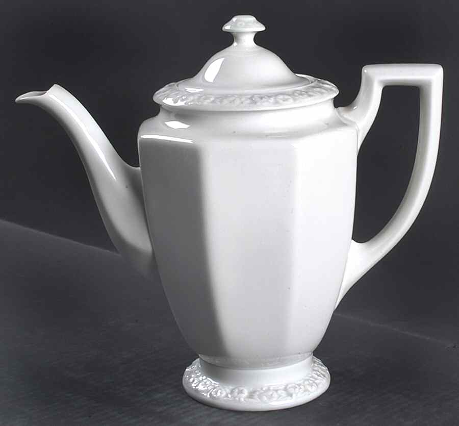 Maria White (12 Sided) Coffee Pot & Lid by Rosenthal - Continental-1