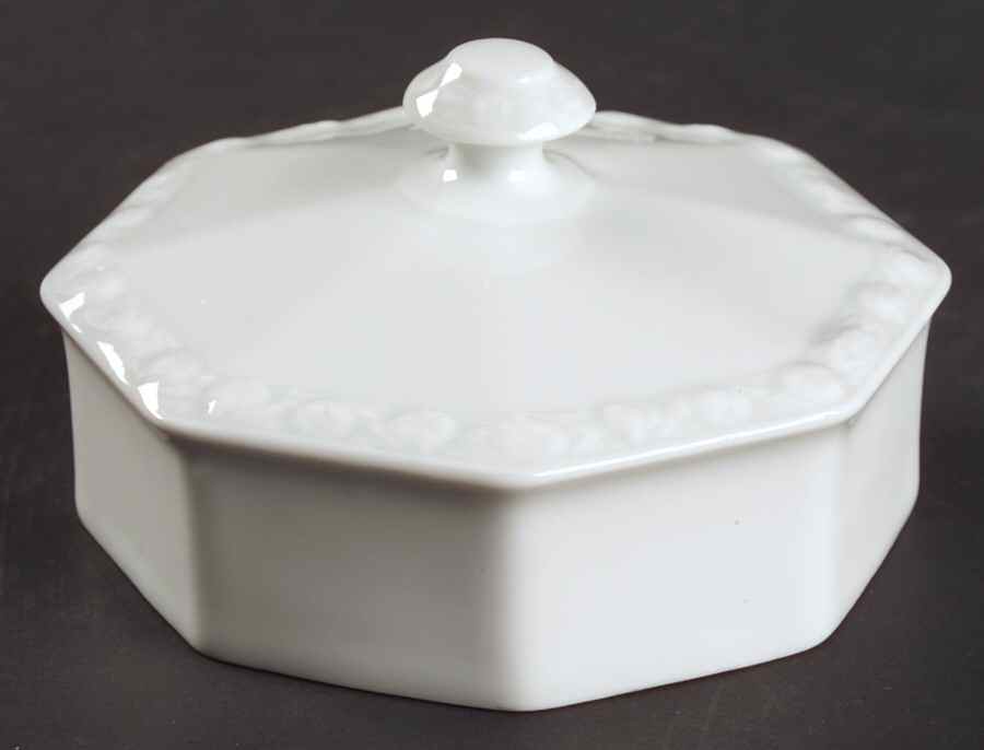 Maria White (12 Sided) Lid for Round Butter by Rosenthal - Continental-1