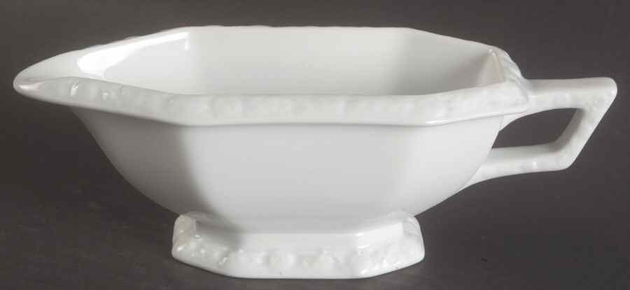 Maria White (12 Sided) Butter/Sauce Boat by Rosenthal - Continental-1