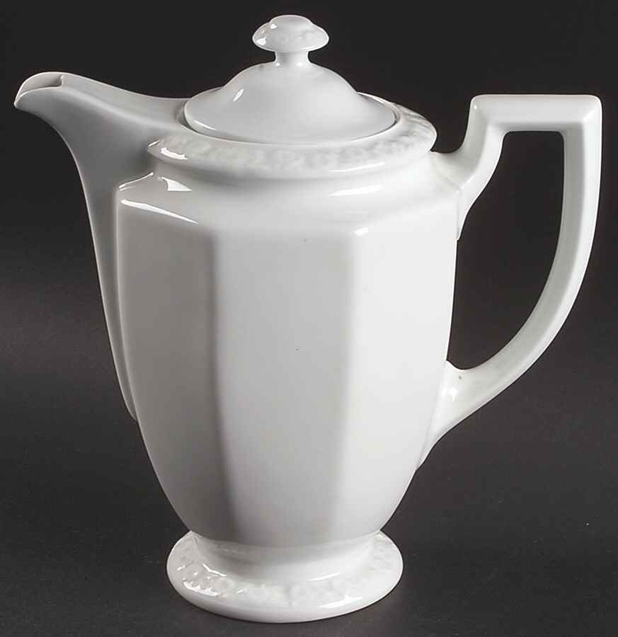 Maria White (12 Sided) Coffee Pot & Lid by Rosenthal - Continental-1