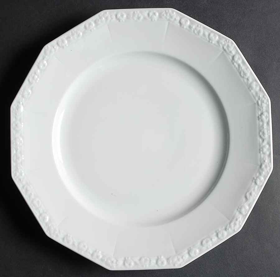 Maria White (12 Sided) Dinner Plate by Rosenthal - Continental-1