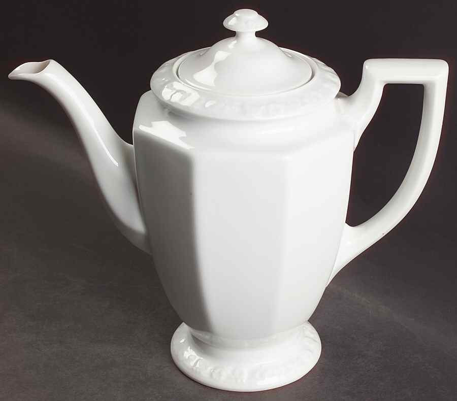Maria White (12 Sided) Coffee Pot & Lid by Rosenthal - Continental-1