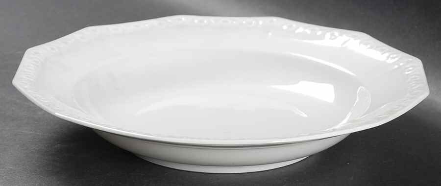 Maria White (12 Sided) Rim Soup Bowl by Rosenthal - Continental-1
