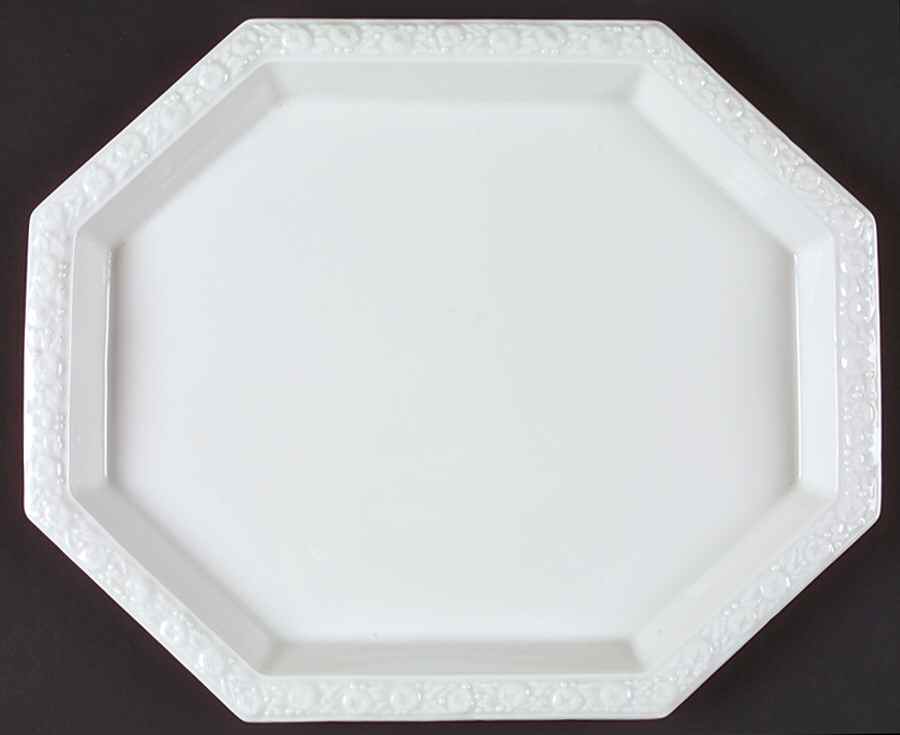 Maria White (12 Sided) 12" Oval Serving Platter by Rosenthal - Continental-1