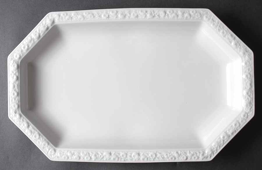 Maria White (12 Sided) 14" Oval Serving Platter by Rosenthal - Continental-1