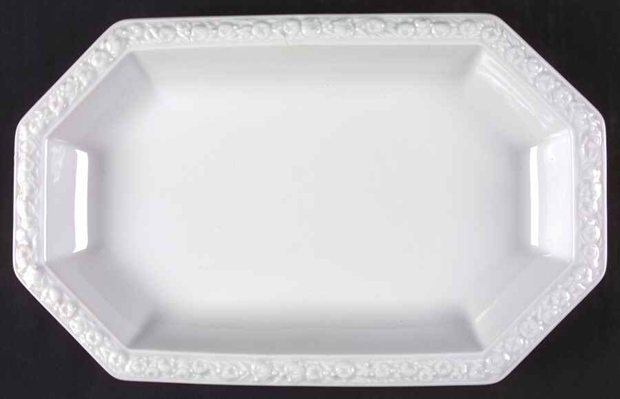 Maria White (12 Sided) 13" Oval Serving Platter by Rosenthal - Continental-1