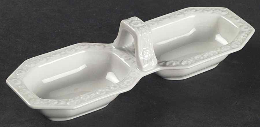Maria White (12 Sided) Double Salt Dip by Rosenthal - Continental-1