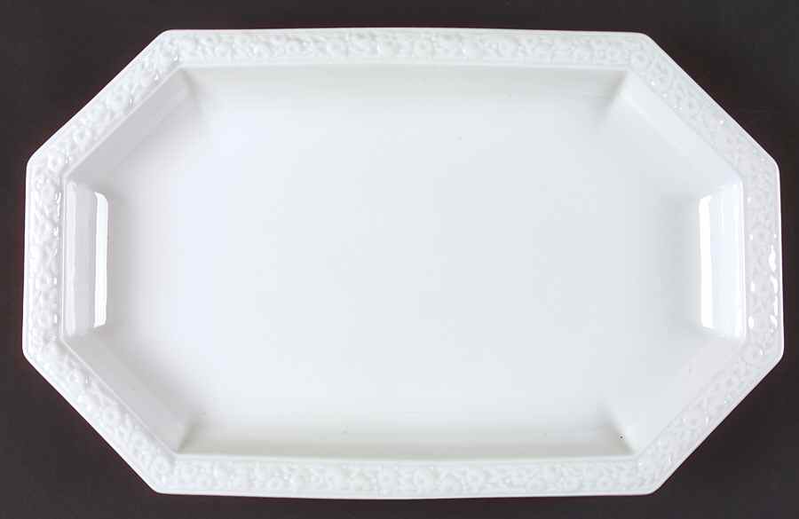 Maria White (12 Sided) 15" Oval Serving Platter by Rosenthal - Continental-1