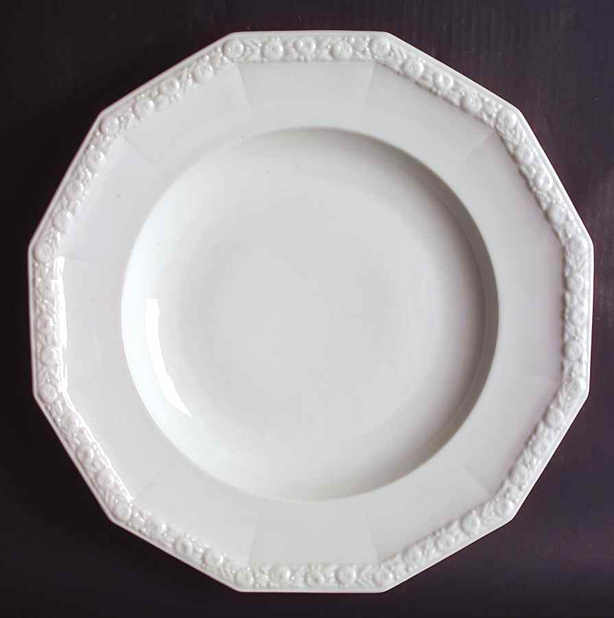 Maria White (12 Sided) Deep Round Platter by Rosenthal - Continental-1