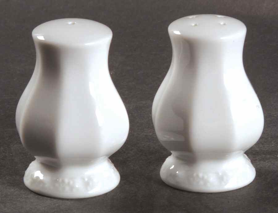 Maria White (12 Sided) Salt & Pepper Set by Rosenthal - Continental-1