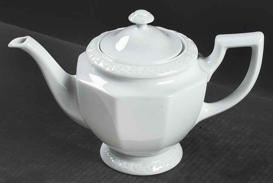 Maria White (12 Sided) Teapot & Lid by Rosenthal - Continental-1