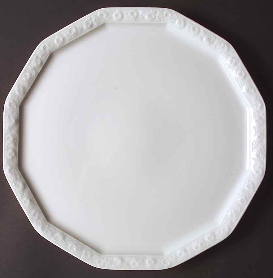 Maria White (12 Sided) 12" Pizza/Cheese/Cake Plate by Rosenthal - Continental-1
