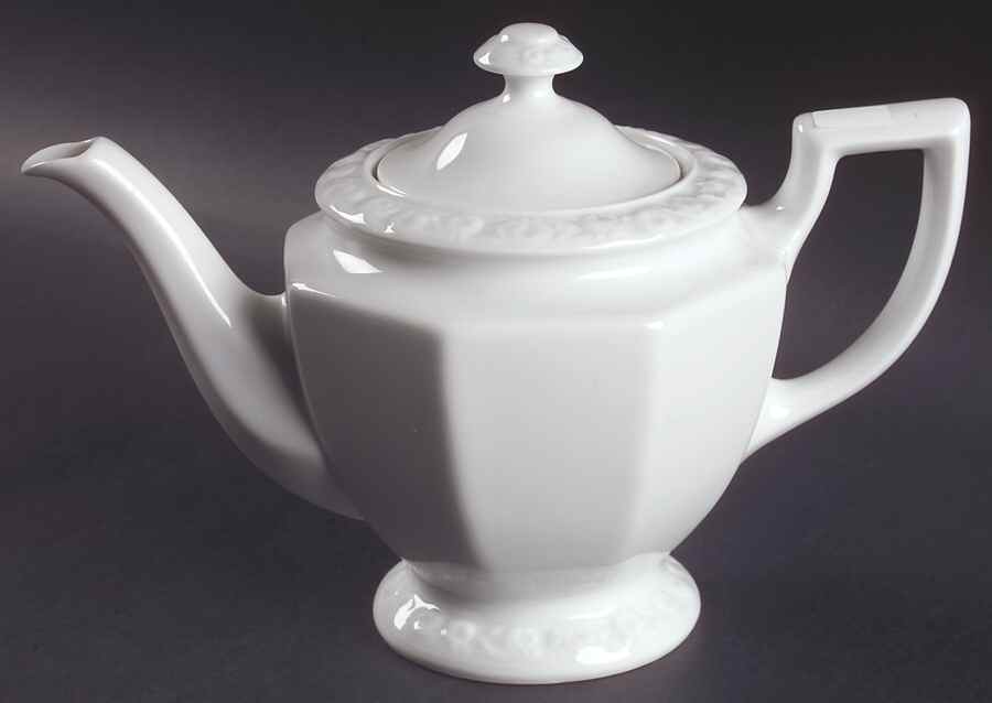 Maria White (12 Sided) Small Teapot & Lid by Rosenthal - Continental-1