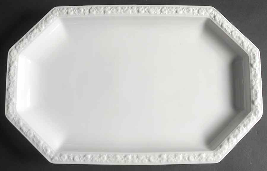 Maria White (12 Sided) 17" Oval Serving Platter by Rosenthal - Continental-1