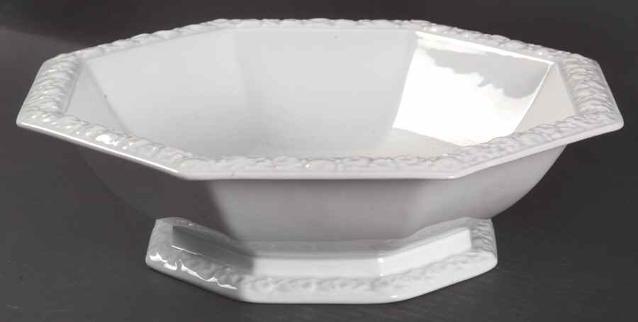 Maria White (12 Sided) 10" Round Vegetable Bowl by Rosenthal - Continental-1