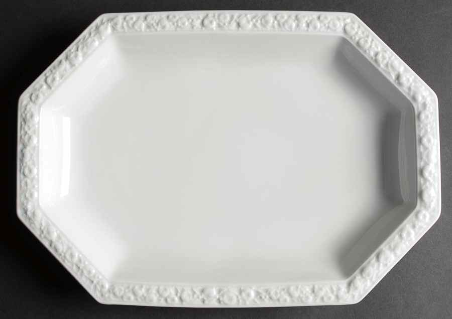 Maria White (12 Sided) 13" Oval Serving Platter by Rosenthal - Continental-1