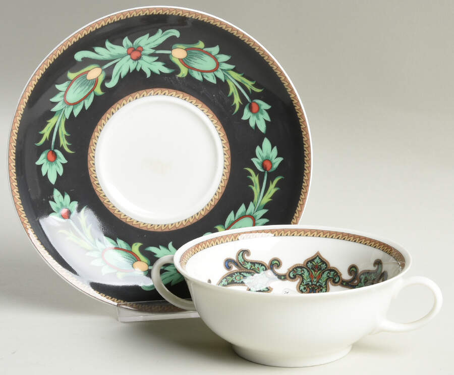 Mayfair Flat Cream Soup Bowl & Saucer Set by Rosenthal - Continental-1