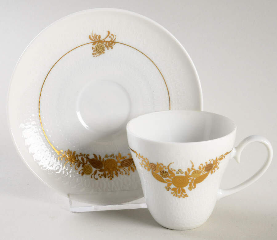Medley Flat Demitasse Cup & Saucer Set by Rosenthal - Continental-1