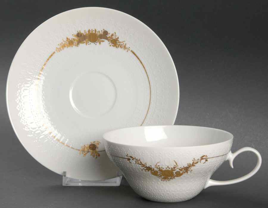 Medley Flat Cup & Saucer Set by Rosenthal - Continental-1