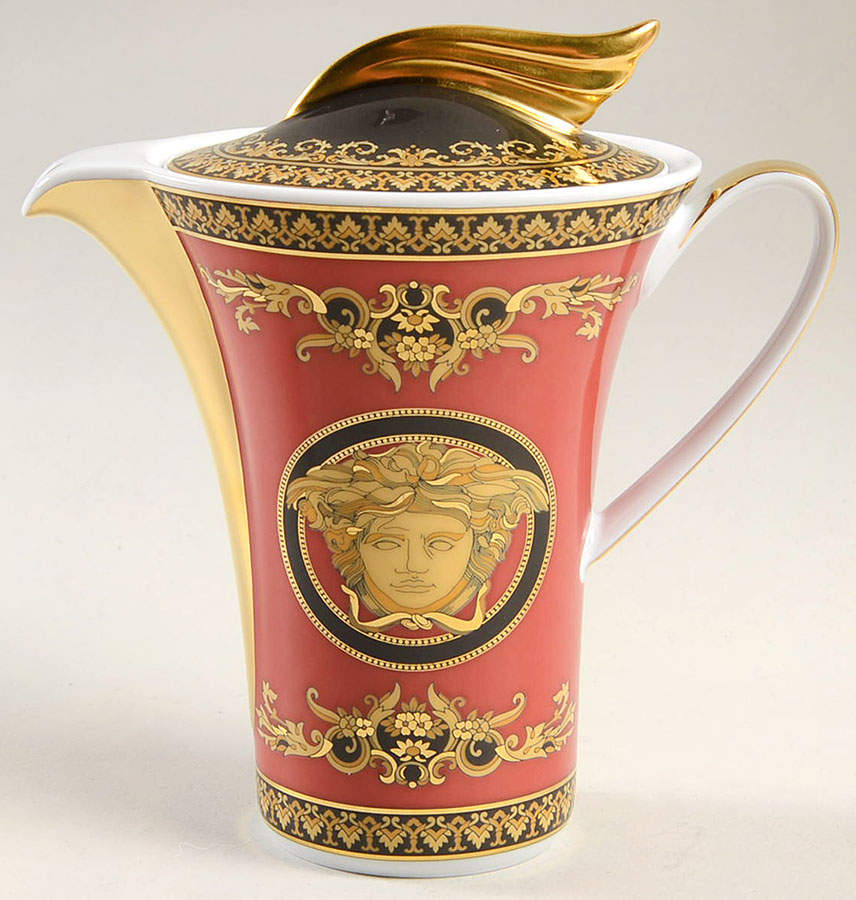 Medusa Red (Round) Creamer & Lid by Rosenthal - Continental-1