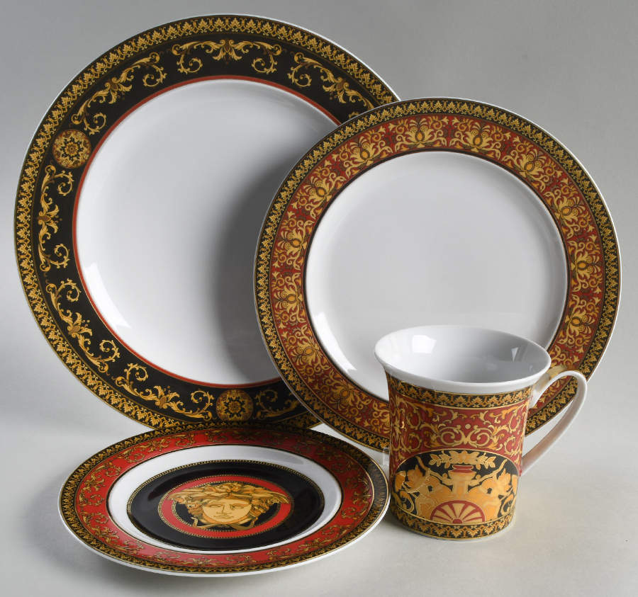 Medusa Red (Round) 4 Piece Place Setting by Rosenthal - Continental-1