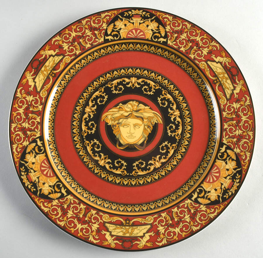 Medusa Red (Round) Service Plate (Charger) by Rosenthal - Continental-1