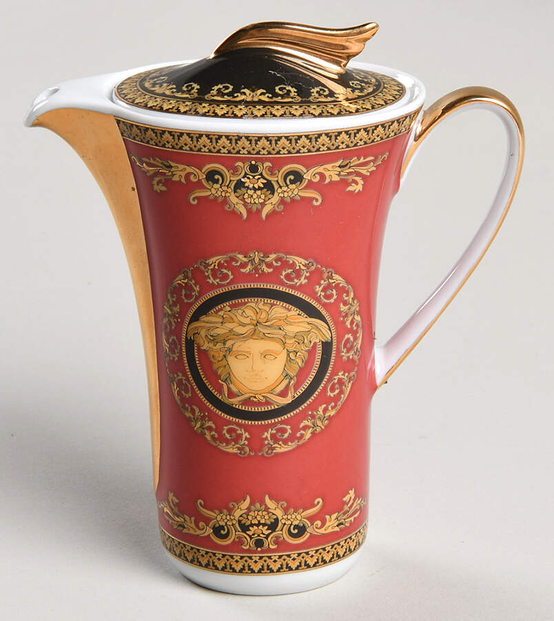Medusa Red (Round) Mini Coffee Pot & Lid by Rosenthal - Continental-1