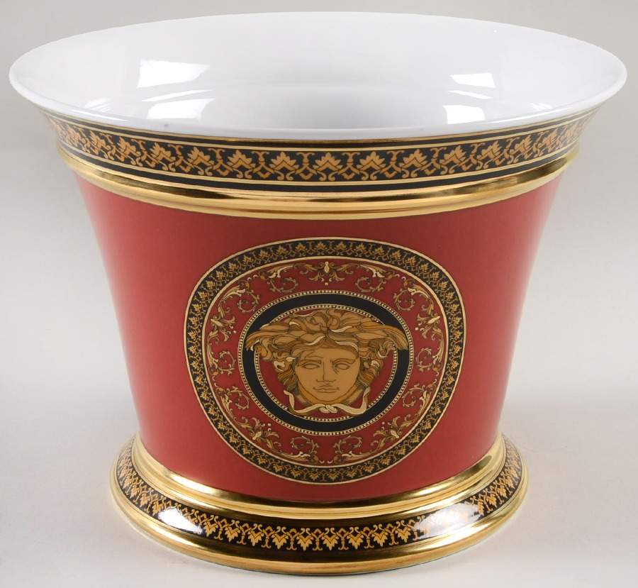 Medusa Red (Round) 7" Flower Pot by Rosenthal - Continental-1