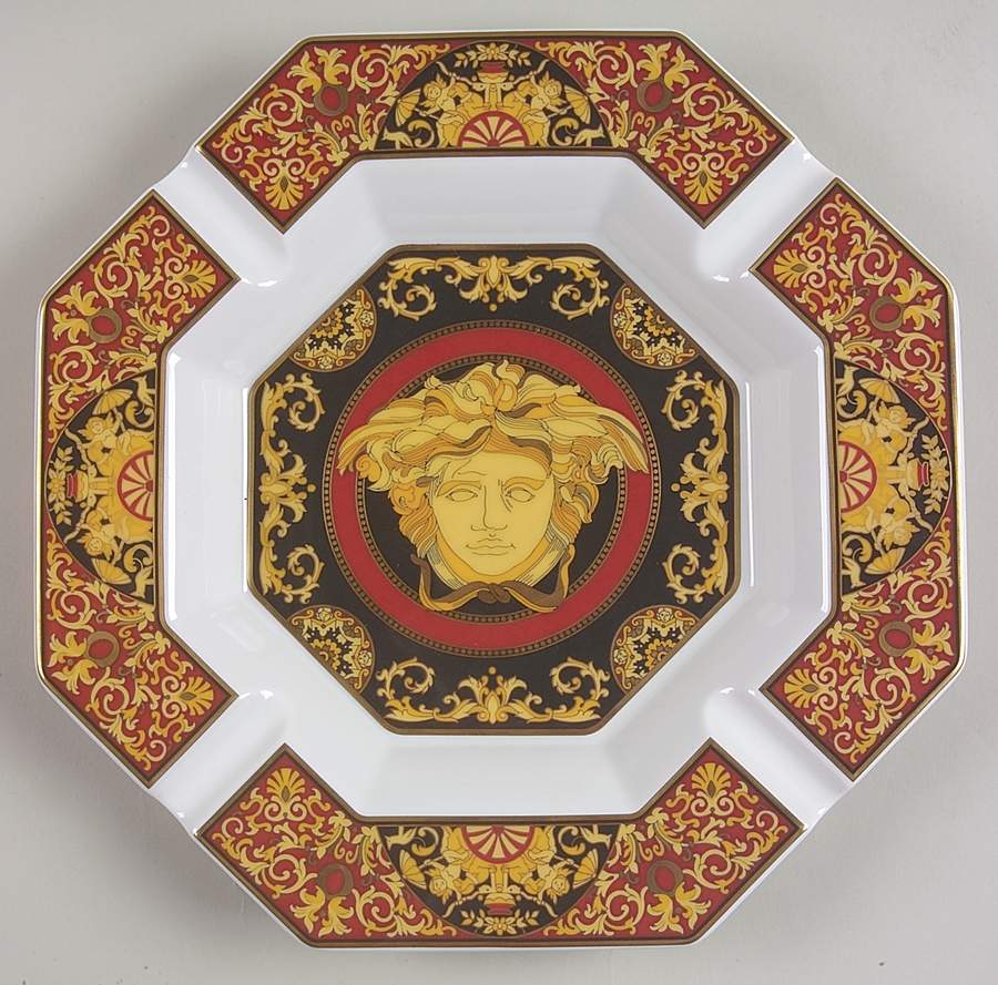 Medusa Red (Round) Large Ashtray by Rosenthal - Continental-1