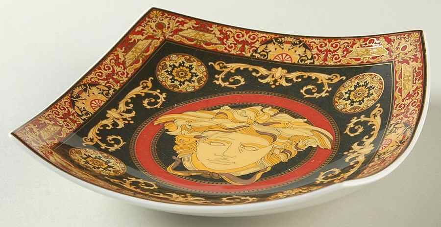Medusa Red (Round) Large Candy Dish by Rosenthal - Continental-1