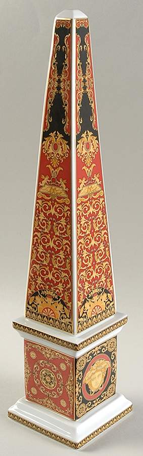 Medusa Red (Round) Obelisk by Rosenthal - Continental-1