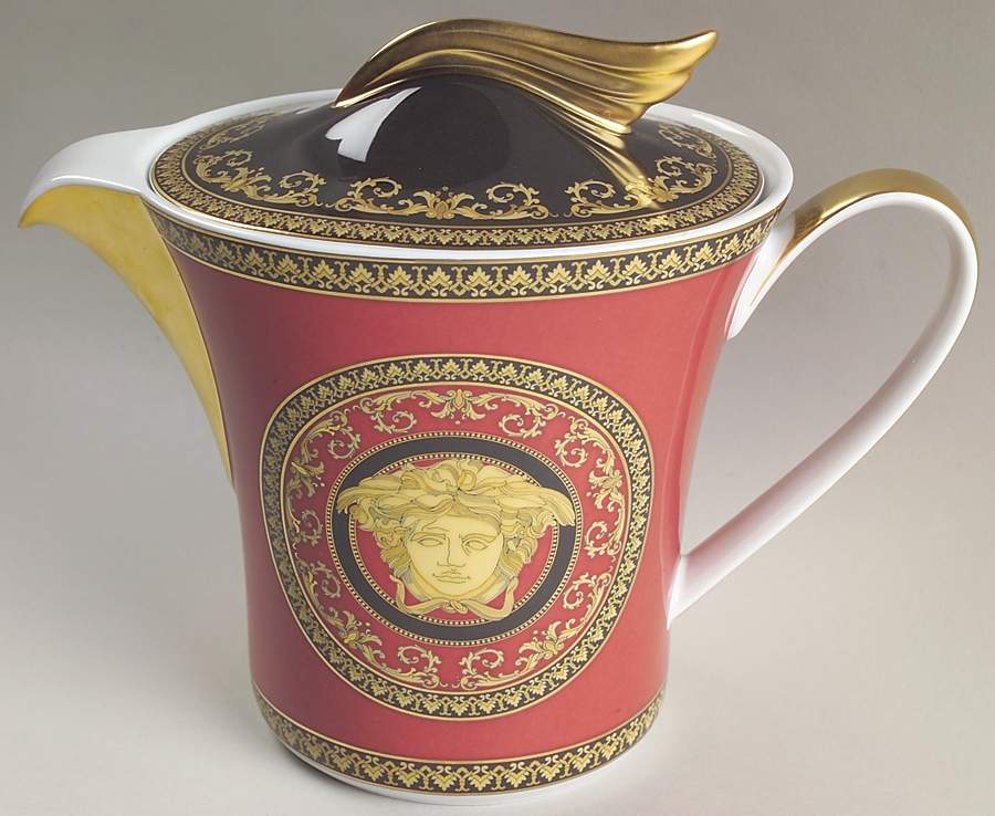 Medusa Red (Round) Teapot & Lid by Rosenthal - Continental-1