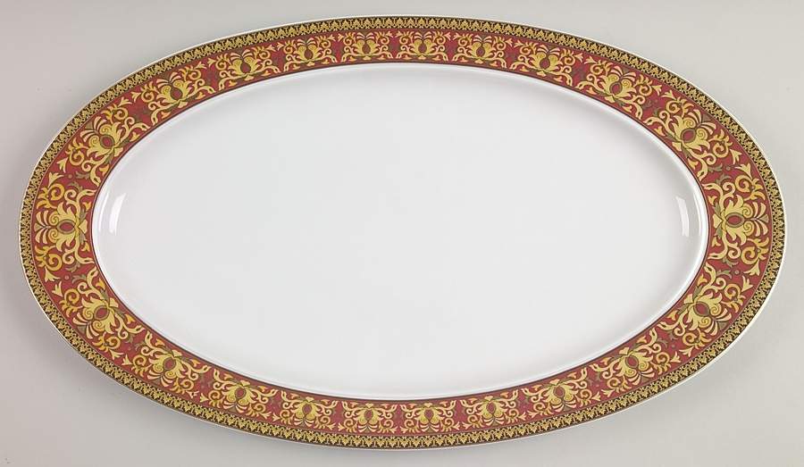 Medusa Red (Round) Fish Platter by Rosenthal - Continental-1