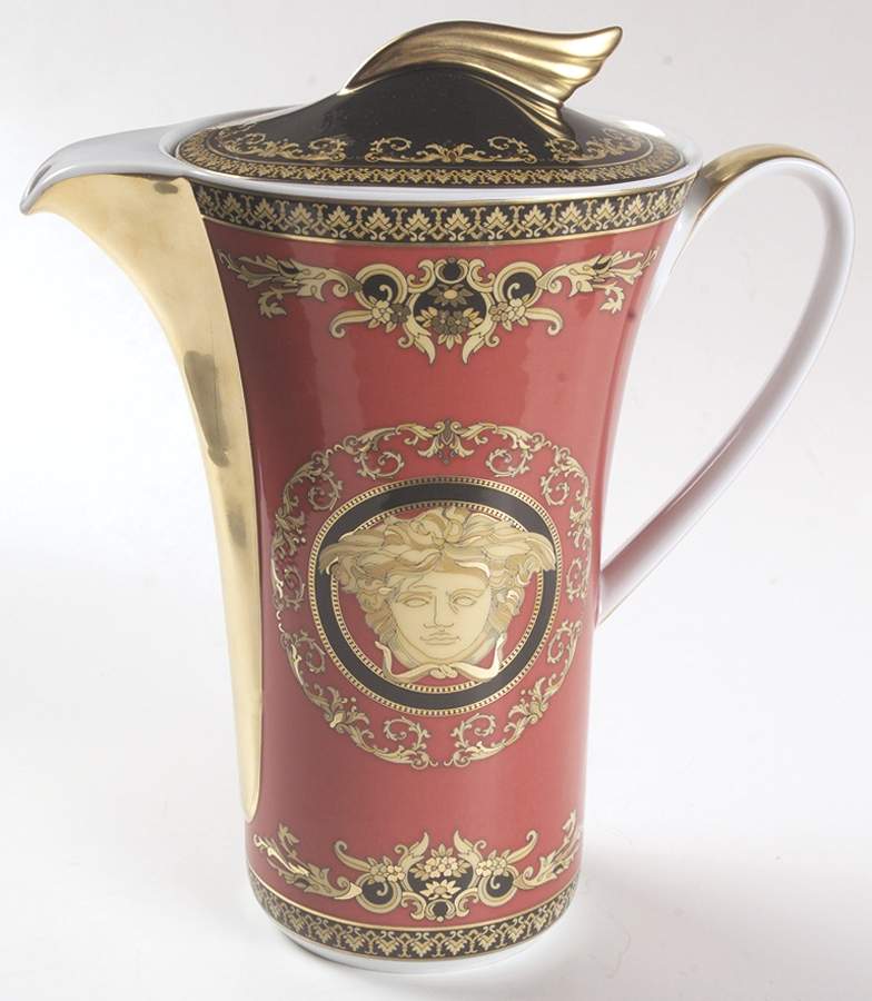Medusa Red (Round) Coffee Pot & Lid by Rosenthal - Continental-1