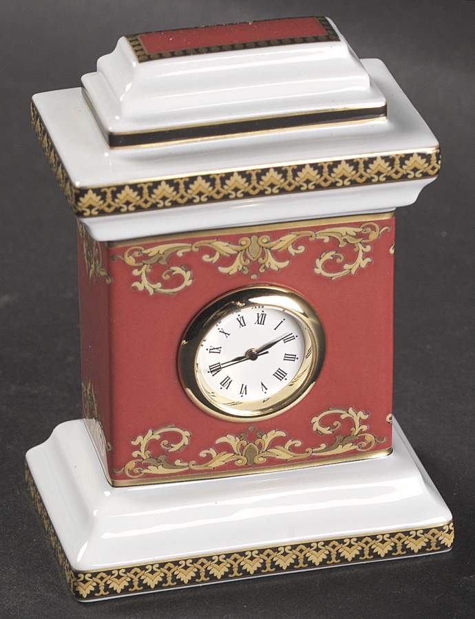 Medusa Red (Round) Mini Clock by Rosenthal - Continental-1