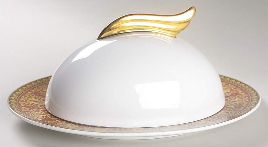 Medusa Red (Round) 1/4 Lb Covered Butter by Rosenthal - Continental-1