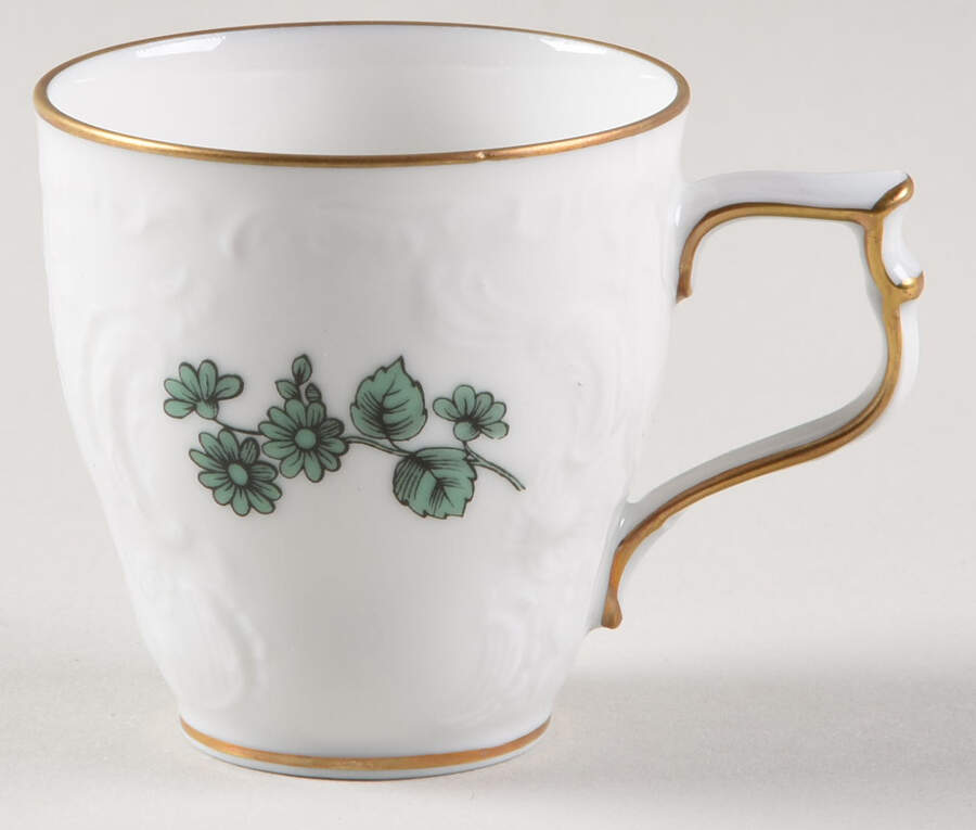 Meissen Flower Green Demitasse Cup by Rosenthal - Continental-1