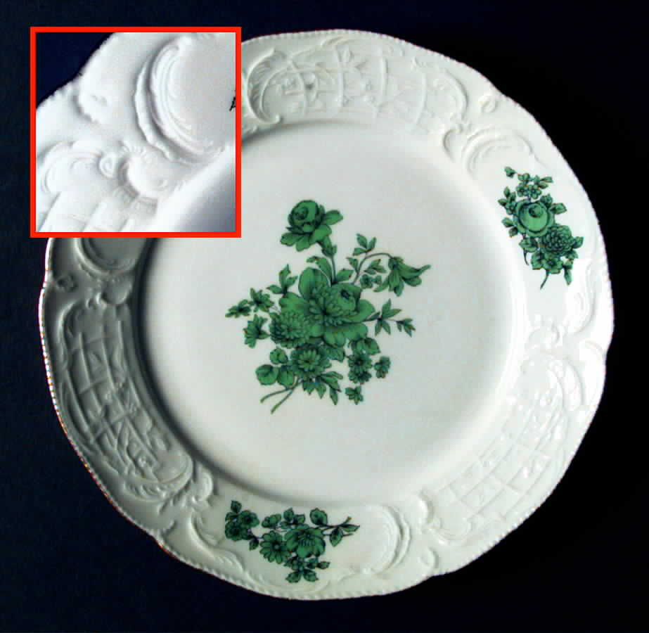 Meissen Flower Green Salad Plate by Rosenthal - Continental-1