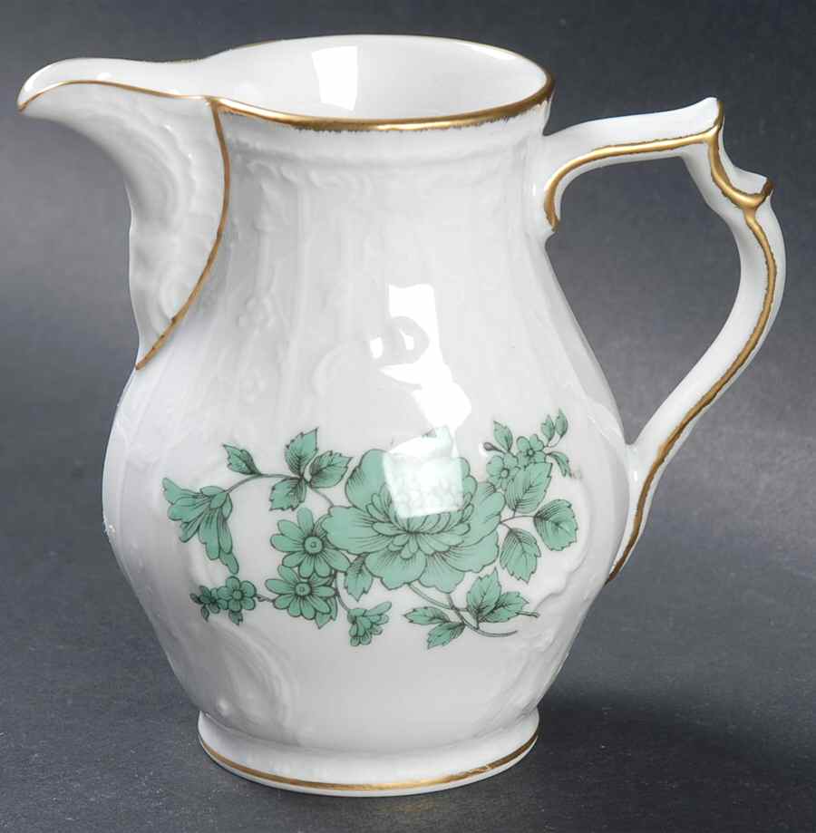 Meissen Flower Green Creamer by Rosenthal - Continental-1