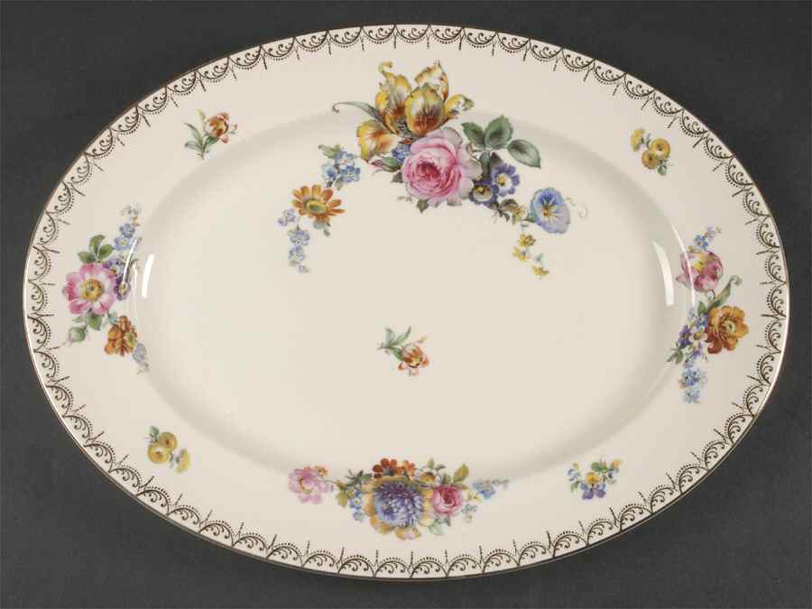 Meissen (Cream) 15" Oval Serving Platter by Rosenthal - Continental-1