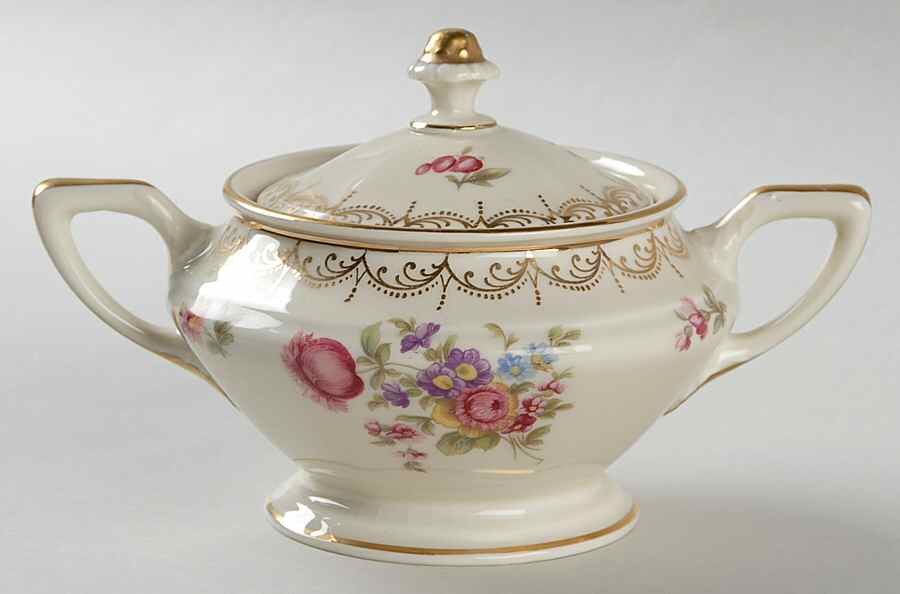 Meissen (Cream) Sugar Bowl & Lid by Rosenthal - Continental-1
